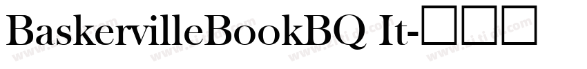 BaskervilleBookBQ It字体转换